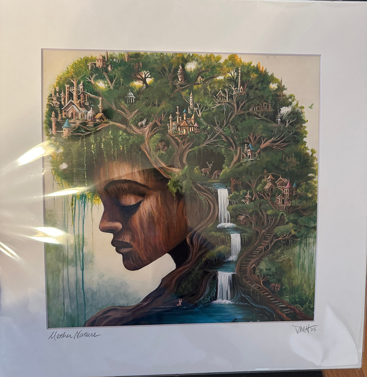 16x16 matted hand embellished MATT ONLY